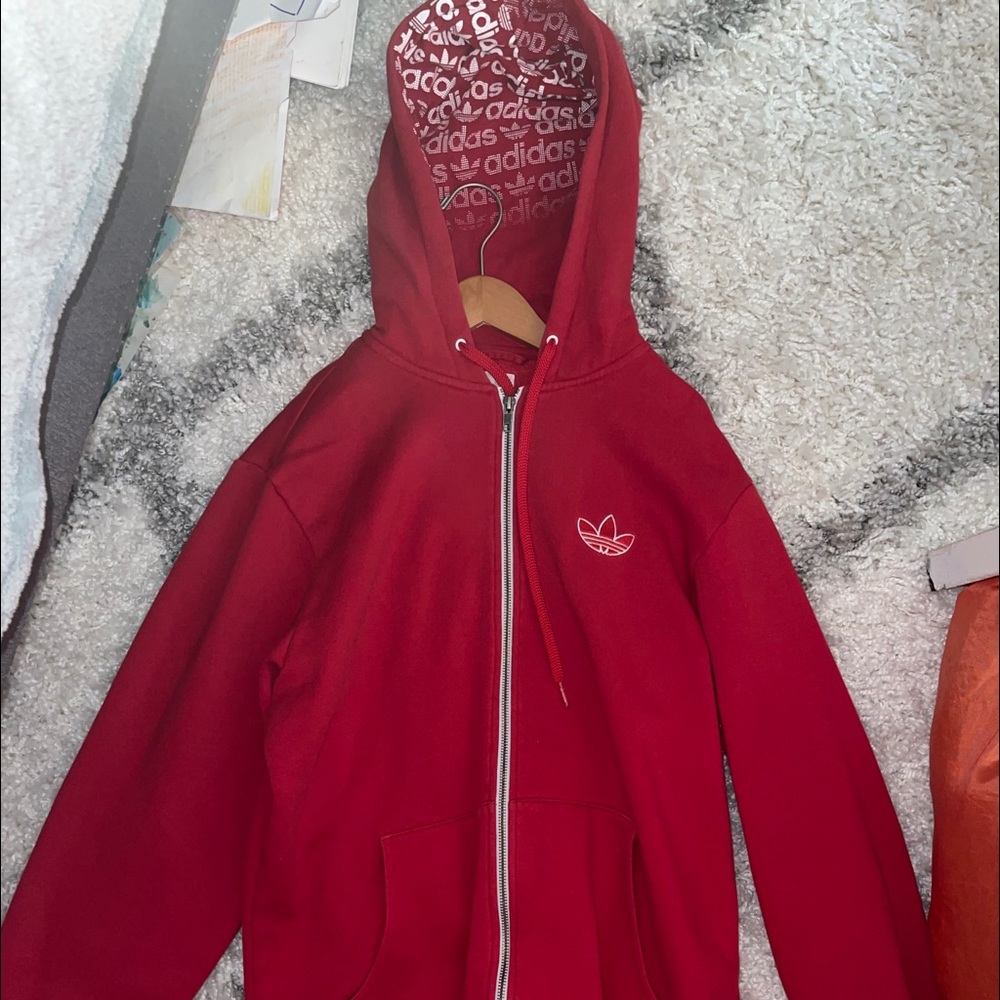 Adidas Red Zip-Up